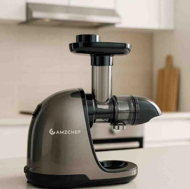AMZCHEF Cold Press Masticating Juicer Machine