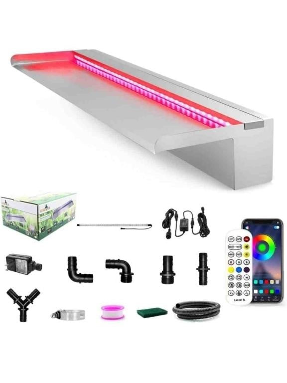 LONGRUN Stainless Steel Waterfall Spillway,