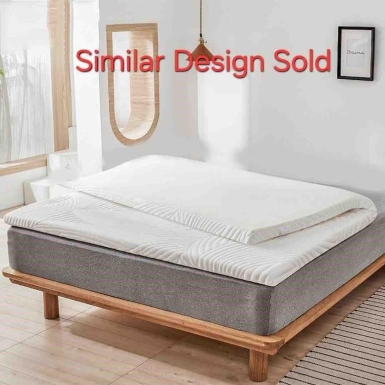 Memory Foam Mattress Pad,3 cm Soft Mattress Toppers for Bed White, Extra Large Size