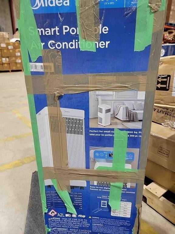 Midea 10,000 BTU ASHRAE (7,100 BTU SACC) Portable Air Conditioner,