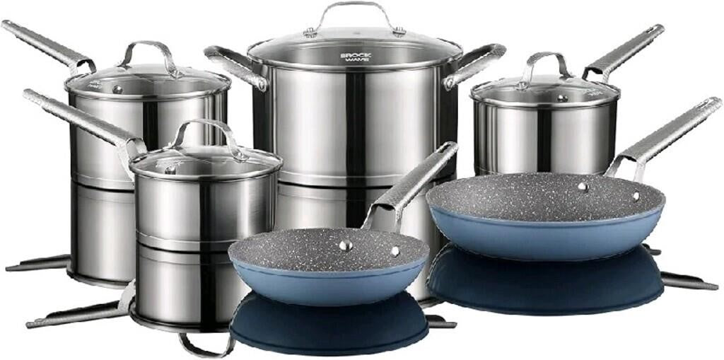 Starfrit The Rock Wave 10PC Cookware Set - Du