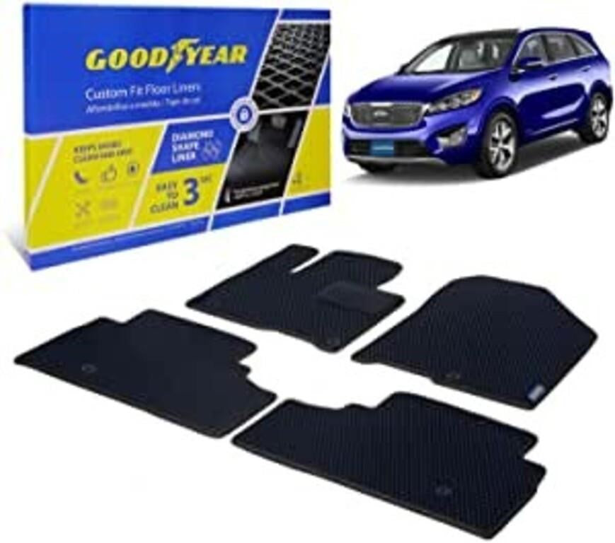 Goodyear Custom Fit Car Floor Liners for Kia Soren