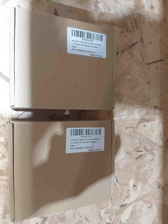 20/Pack Cabinet Knobs Brushed