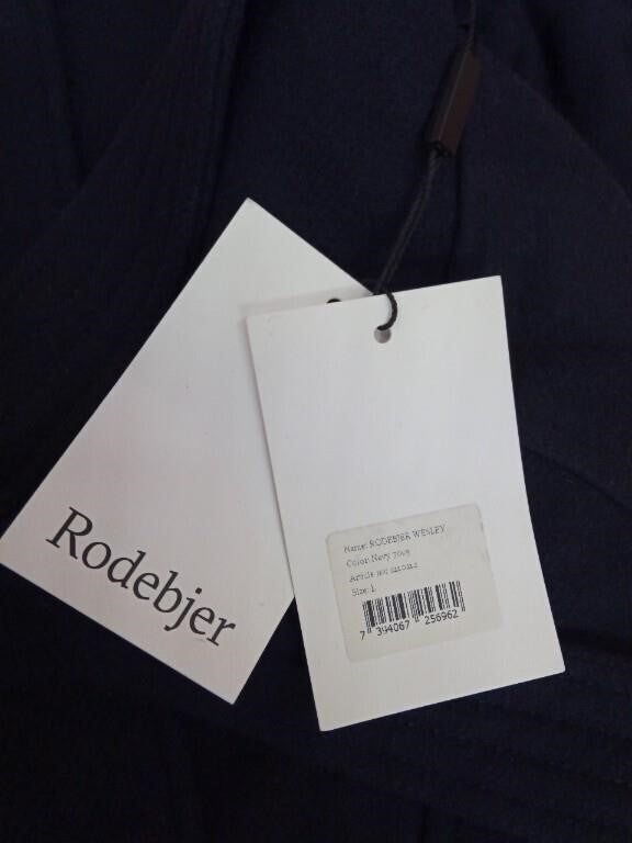 Rodebjer Men's Wesley Wool Parka. Black, Size Larg