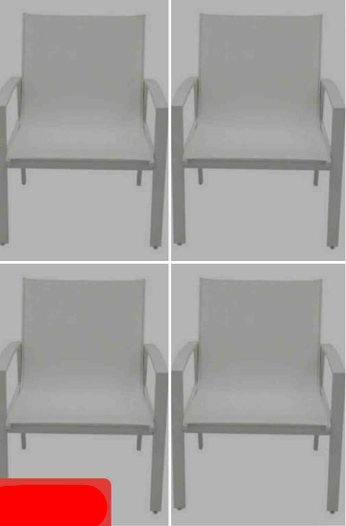 Outdoor Lounge Chairs, White