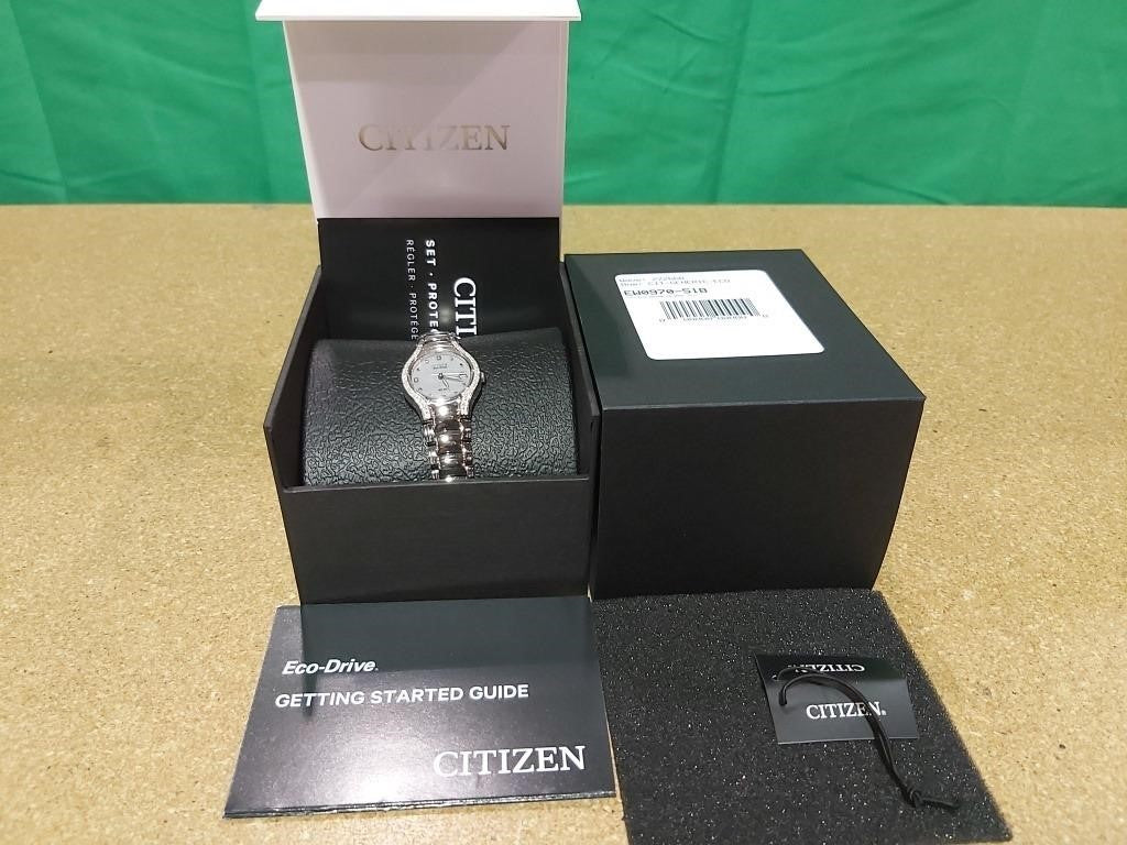 Citizen Eco-Drive round stainless steel case and b