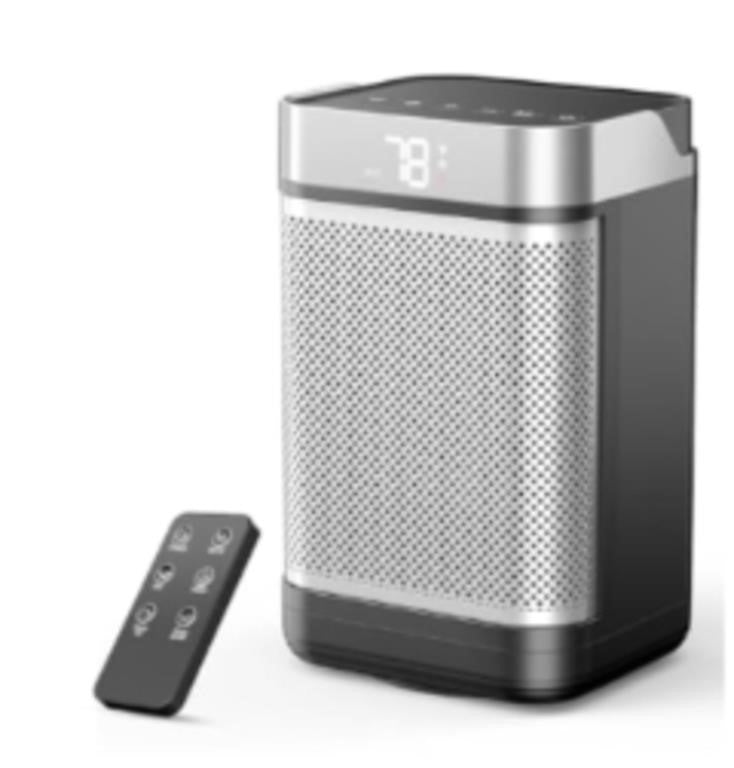 Portable Ceramic Space Heater 1500W with Remote