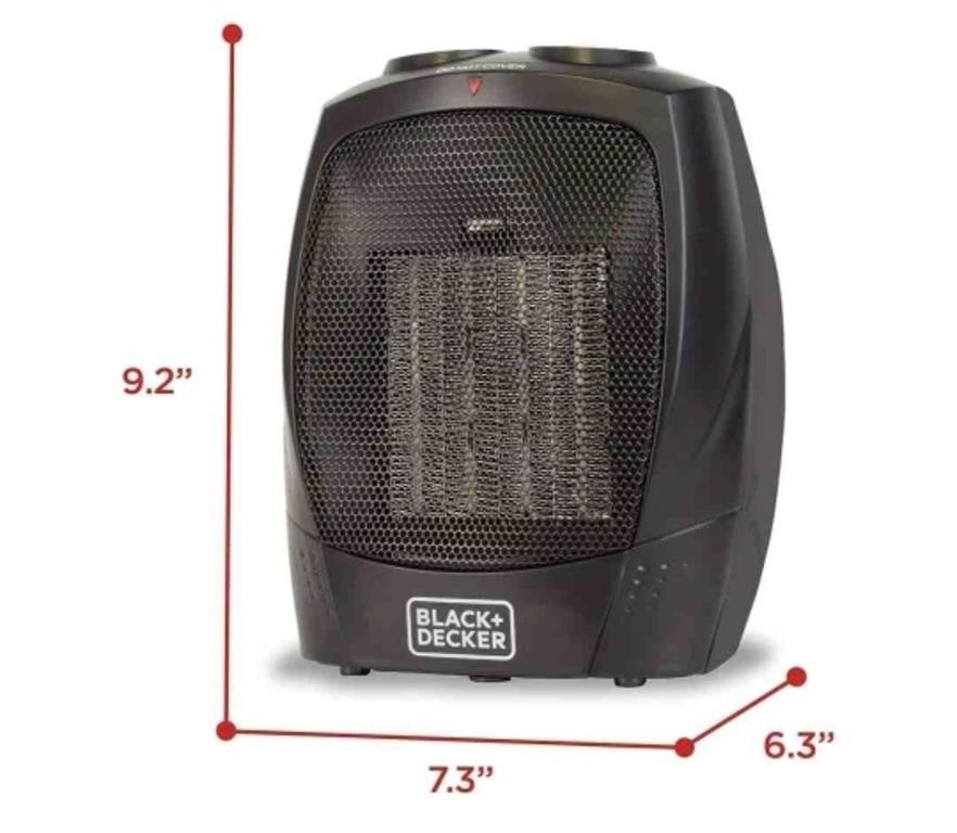 BLACK+DECKER Personal Ceramic Heater,
