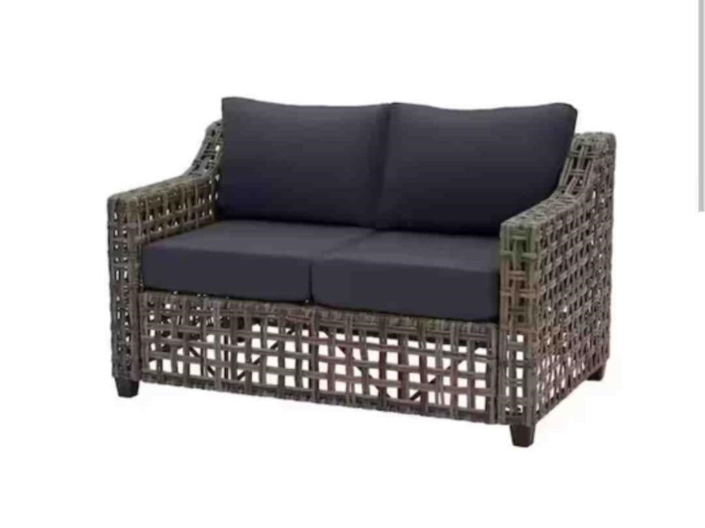 Briar Ridge Brown Wicker Outdoor Patio Loveseat