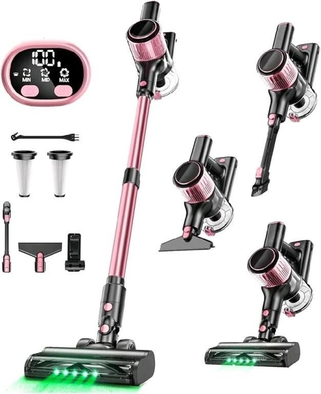 Vacuum for Hardwood Floor, Carpet, Pet Hair Model A27 PINK