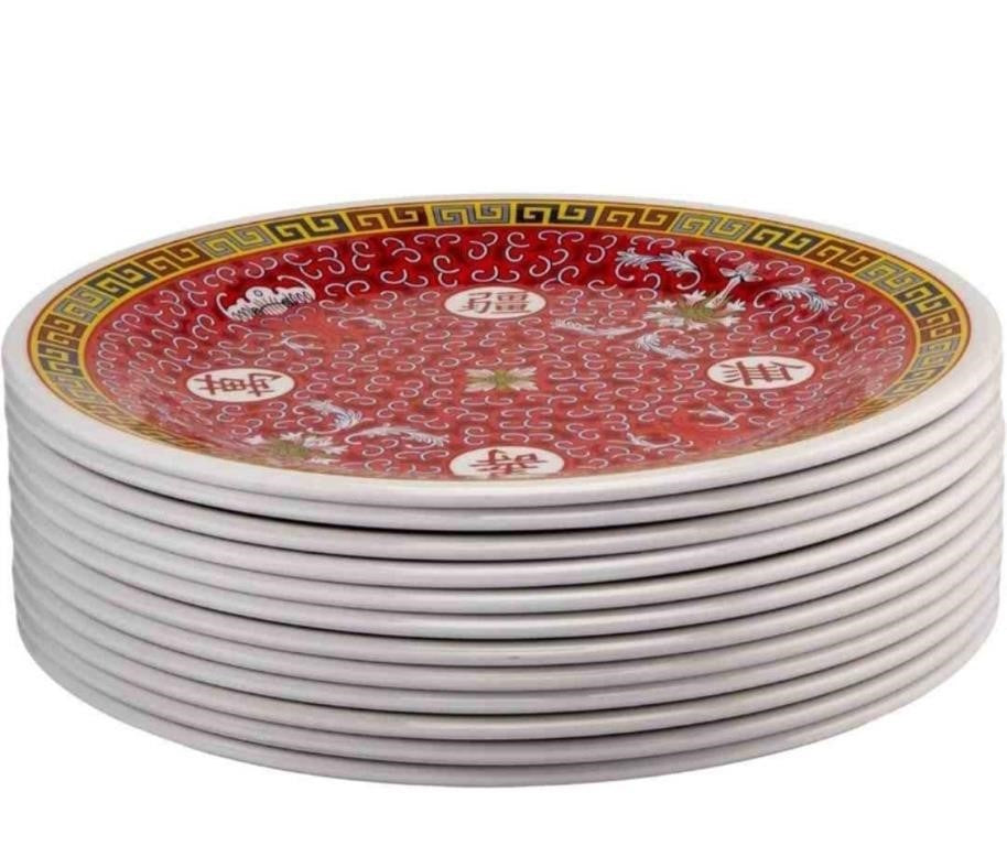 LOT Of 12 Peacock Collection Plate, 9-1/8-Inch