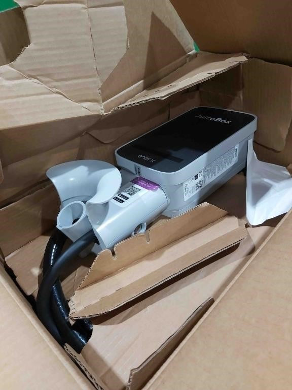 JuiceBox 40 Smart Electric Vehicle (EV) Charging Station with WiFi - 40 amp Level 2 EVSE, 25-Foot Cable, UL & Energy Star Certified, Indoor/Outdoor Use (Hardwired Install, Gray)