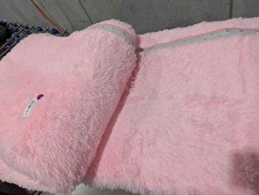 Rugs for Living Room Large Fluffy Shag Fuzzy Plush Soft Living Room Area Rugs, Floor Shaggy Carpets for Bedroom, Carpet, 3x9ft Pink