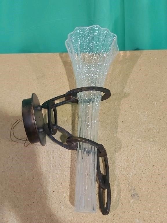 Eurofase Wall lighting, rustic brown holder and wh