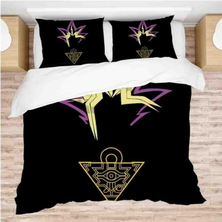 Allenjoy Twin Size Spiky Colorful Hair Comforter Set