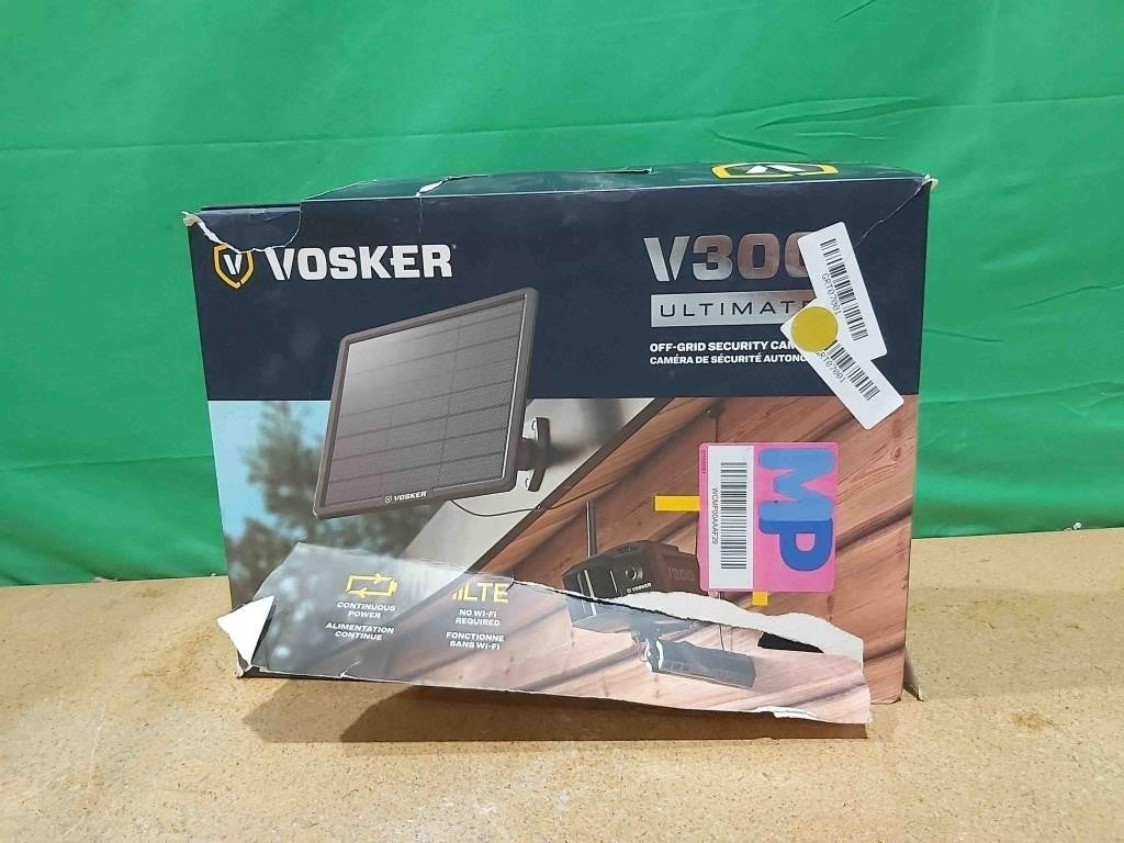 Vosker V300 Ultimate Wireless Cellular Outdoor Security Camera with External Solar Panel