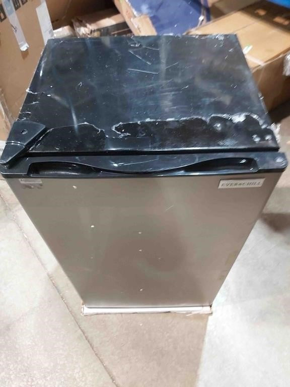 Everchill 2022302371 RV Refrigerator - 12V, 3.3 cu. ft., Right Hinge, Stainless Steel