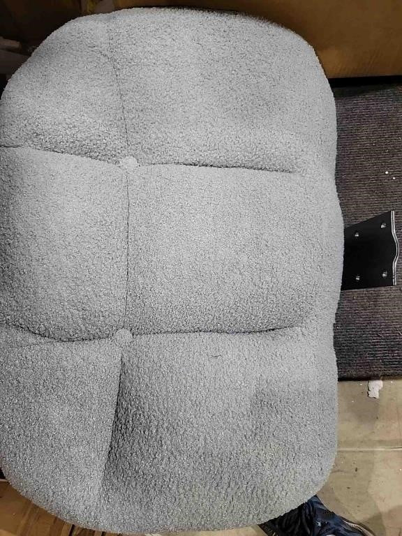 Office Chair with Foot Rest, 26.77" With 7" Thick Backrest, (Misty Gray)