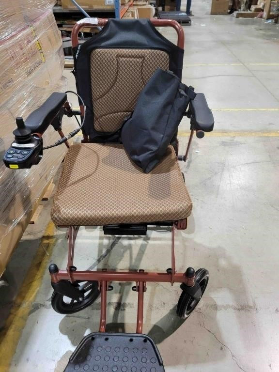 Lightweight Electric Wheelchairs For Adults Brown 24V