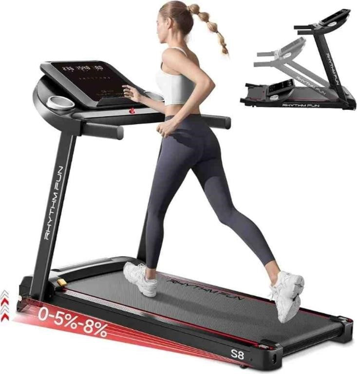 Treadmills for Home, 8.0 MPH Walking Pad Treadmill with Incline