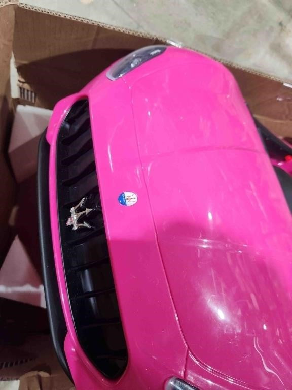 Costway 12V Kids Ride On Car Maserati GranCabrio Licensed with Remote Control and Lights, S502, Pink