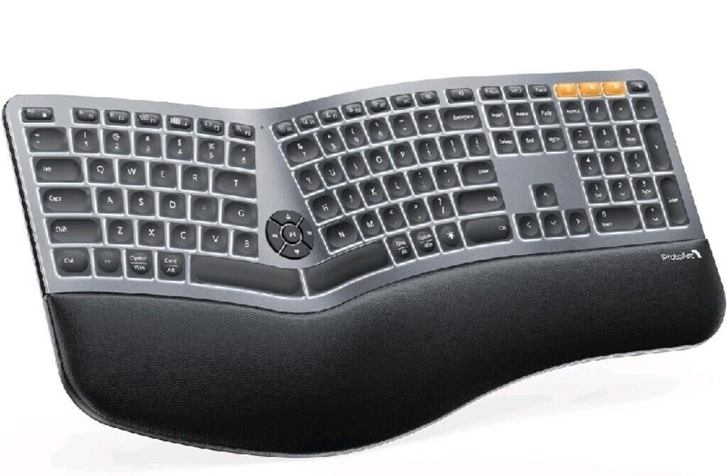 ProtoArc Backlit Wireless Ergonomic Keybo