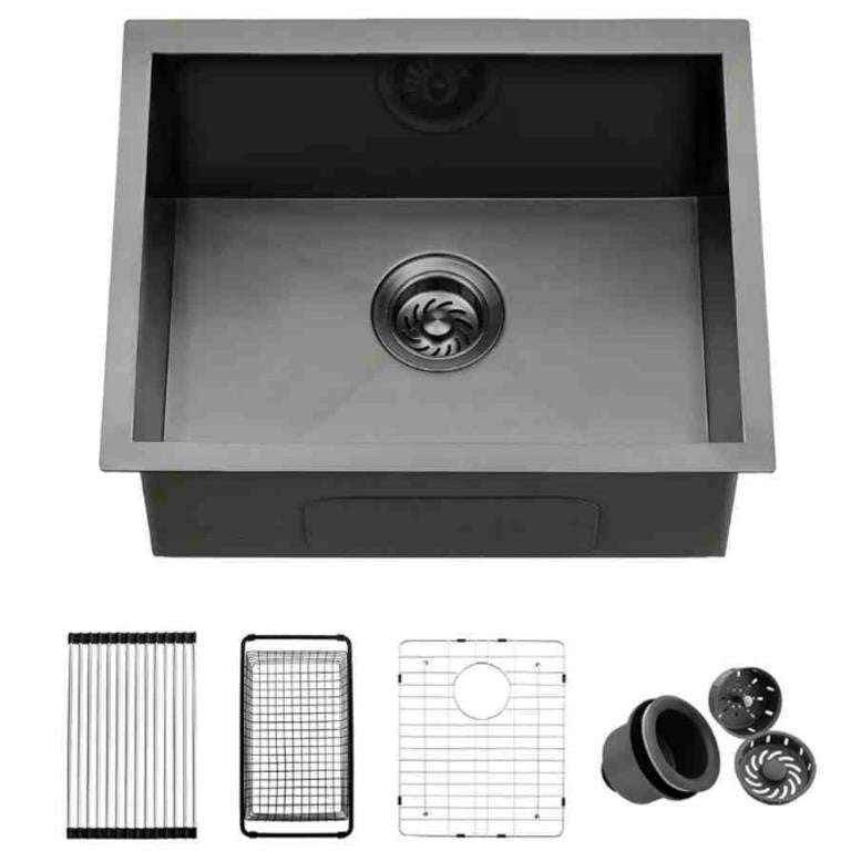 ZDHHT 21 Small Kitchen Sink, 21 x 16 x 9 Inches