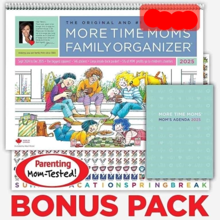 More Time Moms 2025 Family Organizer