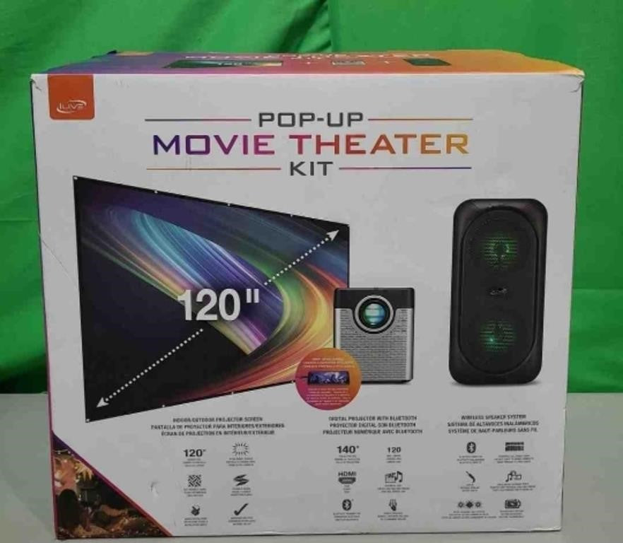 Dpi Ilive Cinema Pop-up Movie Theater Kit