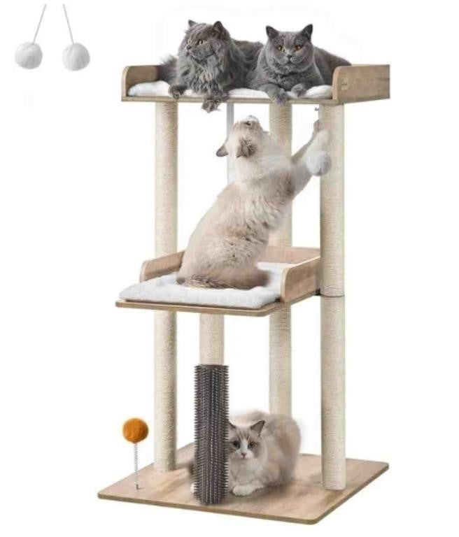 FourFurPets Modern Cat Tree Tower, for Indoor