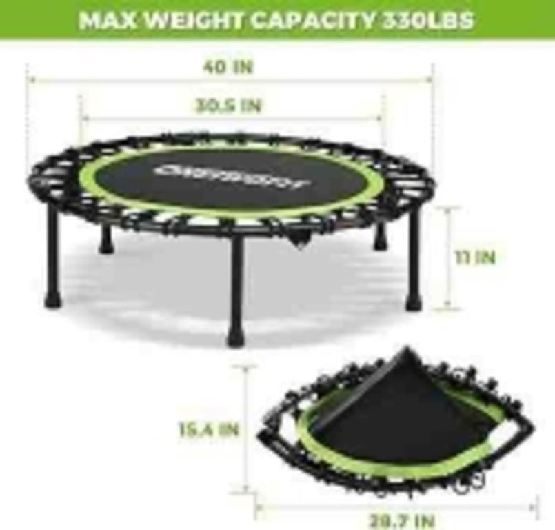 ONETWOFIT Foldable Rebounder Trampoline