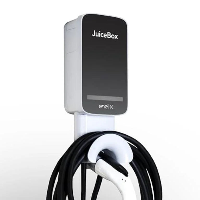 JuiceBox 40 Smart Electric Vehicle (EV) Charging Station with WiFi - 40 amp Level 2 EVSE, 25-Foot Cable, UL & Energy Star Certified, Indoor/Outdoor Use (Hardwired Install, Gray)