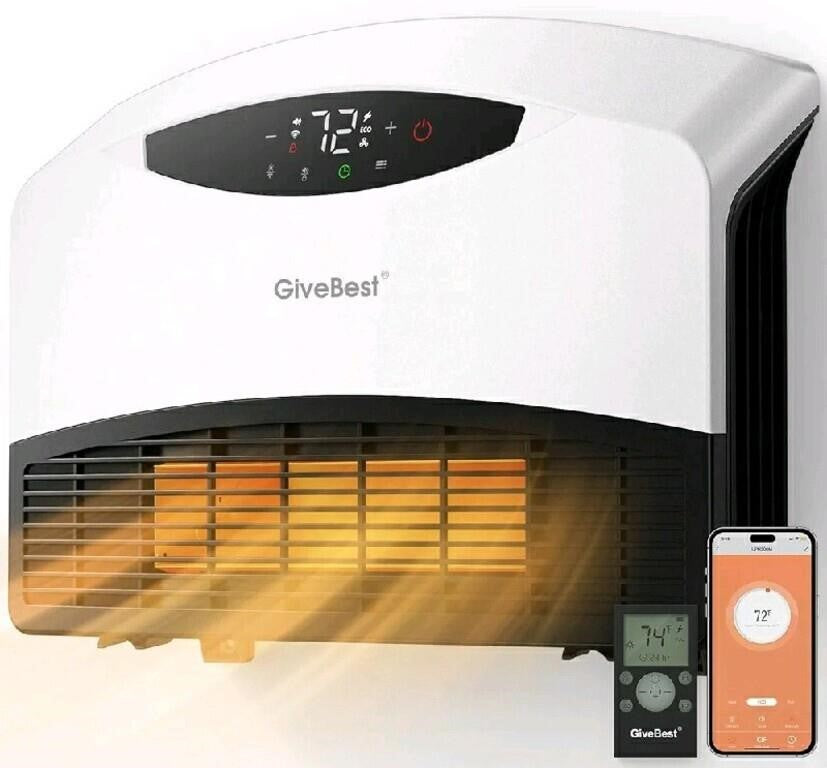 GiveBest Electric Wall Heater with WiFi