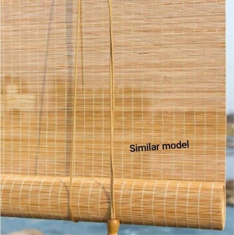 Bamboo Roller Blinds Bamboo Roller Shades, Outdoor Porch Pergola Balcony, 72"W