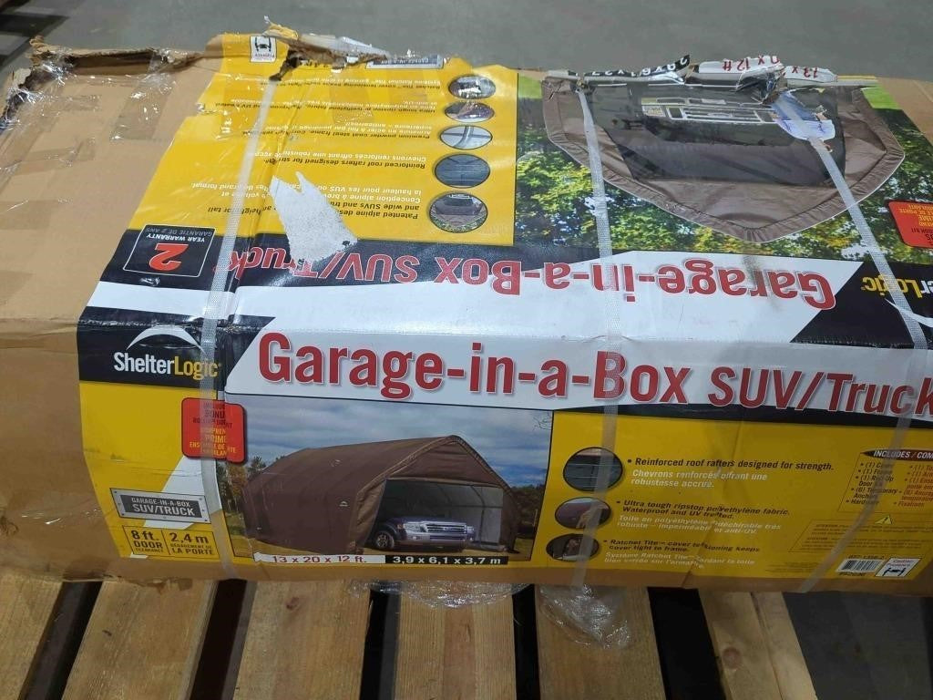 Garage-in-a-Box SUV/Truck 13 Ft. X 20 Ft. X 12 Ft. Brown