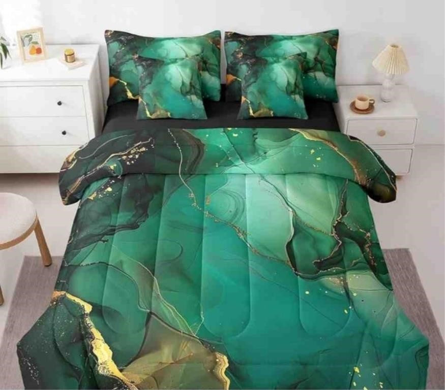 FUYEUN Grey Gaming Comforter Set Full: