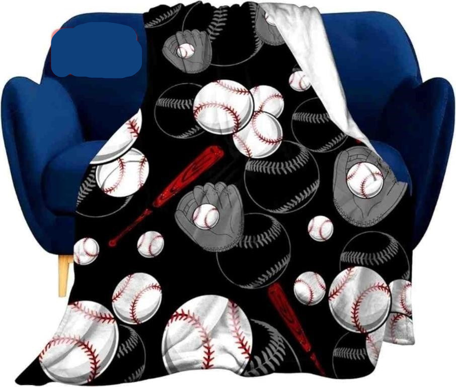 Super Soft Soccer Blanket Lightweight Cozy 3D Printed