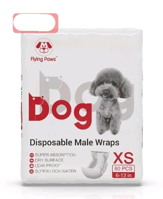 Flying Paws Male Dog Diapers, Absorbe