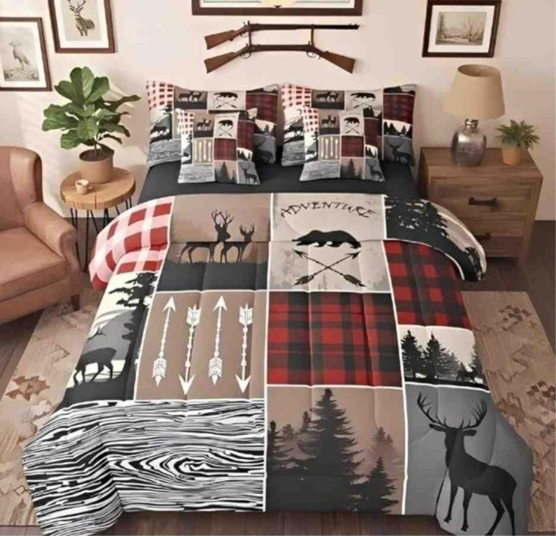 Erosebridal Queen Deer Comforter