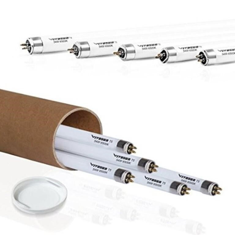 Grow Lamps 5 Packs 4FT/46IN 6500K T5 Fluorescent G