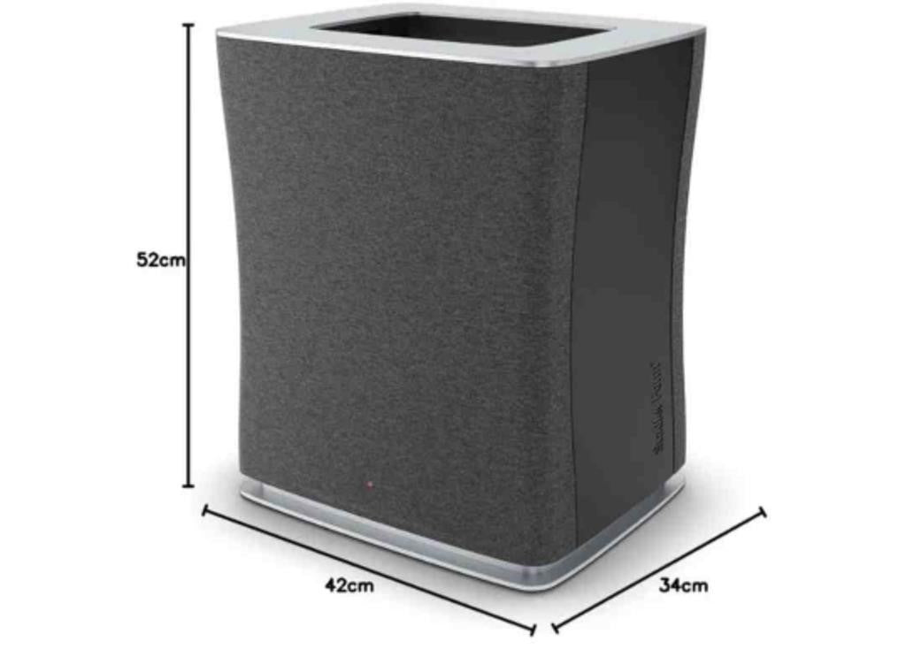 Stadler Form Roger Big Air Purifier, Filters Pollen, Dust And Other Particles, With Wi-Fi, For Large Rooms Up To 1119 Square Feet, With Night And Auto Mode, Black, R-018A