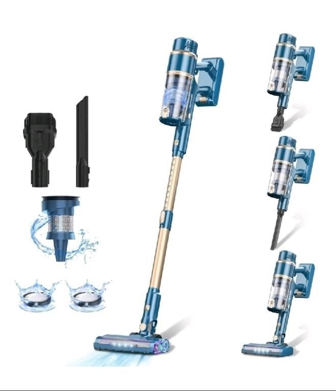 PRETTYCARE P2 Long Battery Life Cordless Vacuum Cl