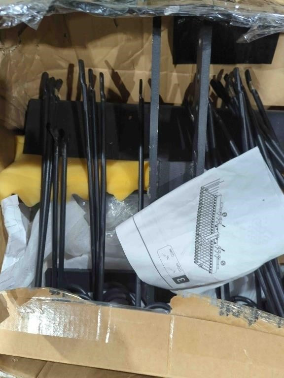 Durable Powder Coated Steel Pine Straw Rake 72" YELLOW BLACK