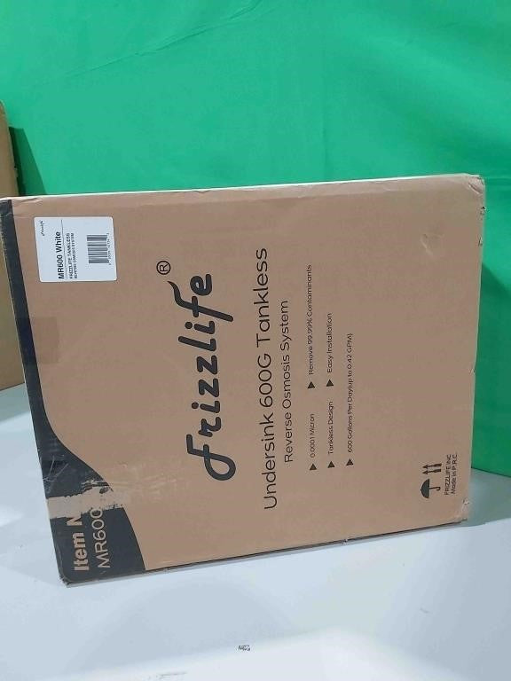 Frizzlife 600GPD Reverse Osmosis Water Filter, Tankless Reverse Osmosis System, 3:1 Pure to Drain, 8-Stage Under Sink RO System, Reduce TDS, BPA-Free, MR600