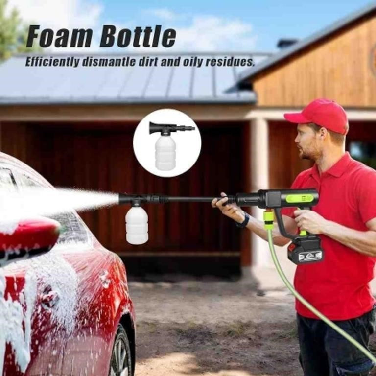 Cordless Pressure Washer Gun,300W Wireless Hig