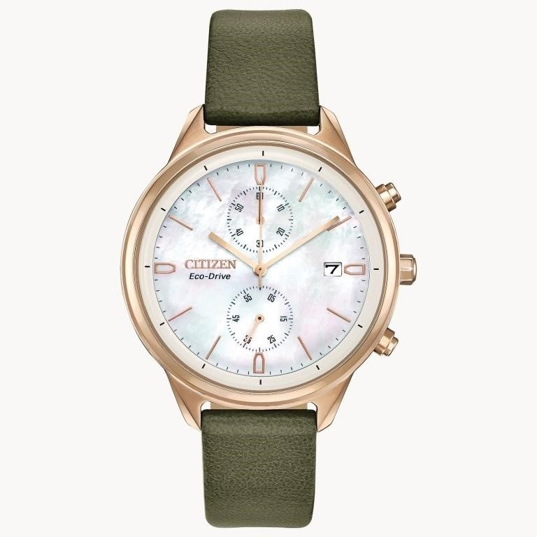 Citizen Eco-Drive Chandler, Vegan Leather Strap, 3
