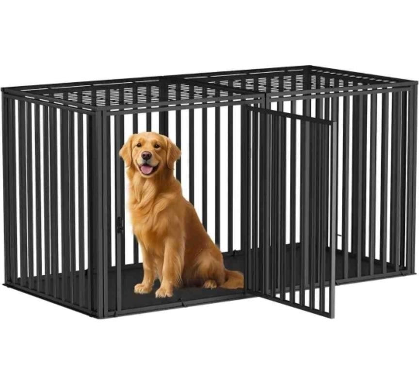LURIVA Steel Tube Heavy Large Dog Crate