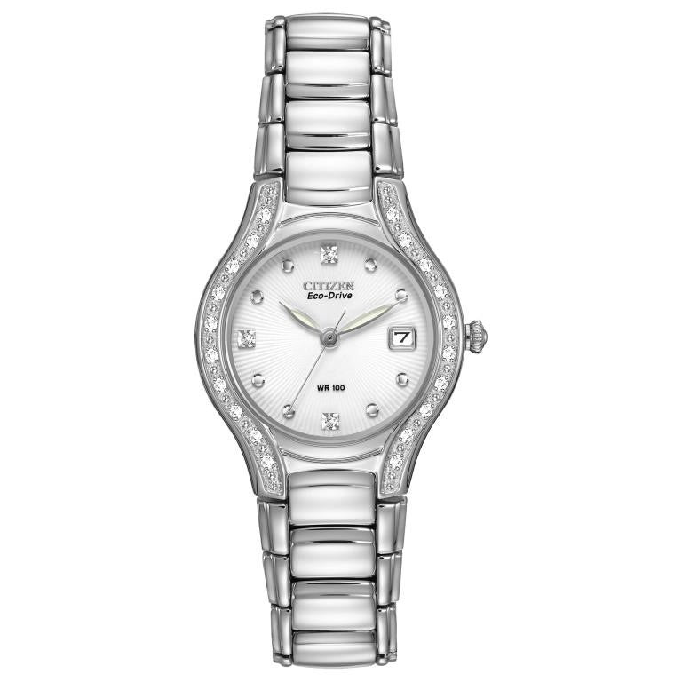 Citizen Eco-Drive round stainless steel case and b