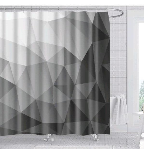 Beach Fabric Decorative Shower Curta