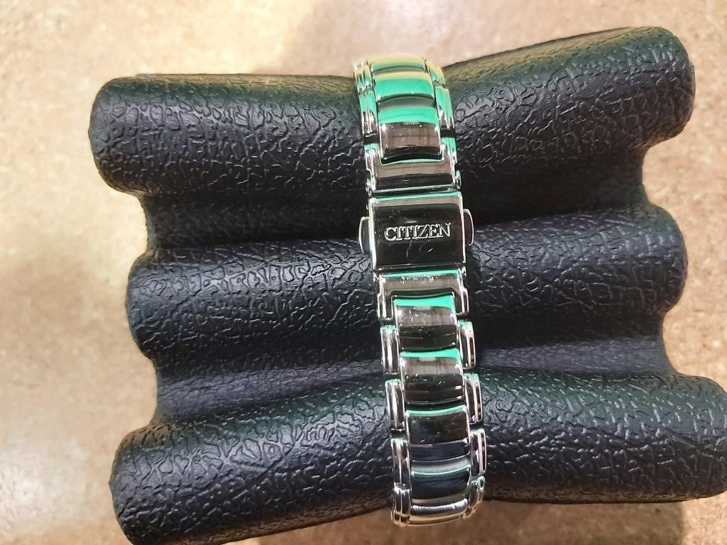 Citizen Eco-Drive round stainless steel case and b